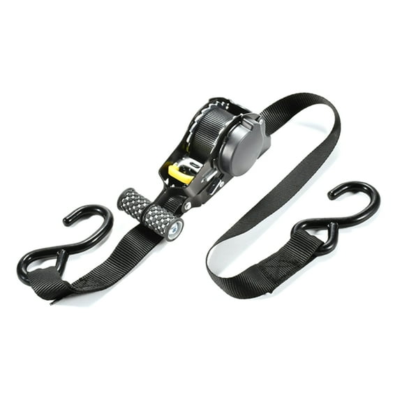 ROZYARD Motorcycle Transport Tie Down Strap with Ratchet Ergonomic Designs Automatic Retracting Designs for Secure Fastening