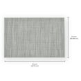 thumbnail image 2 of Decozen Placemats Set of 8 for Dining Table, Table Placemats, Rectangular PVC Vinyl, 18"x12"Gray, 2 of 8