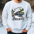 thumbnail image 2 of Polar Express Believe Christmas Sweatshirt – Holiday Train Winter Crewneck, Santa Sleigh Family Matching Gift, 2 of 5
