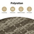 thumbnail image 3 of VidaXL Contemporary Poly Rattan Storage Cabinet, 32.7" x 17.7" x 29.9", Gray, 3 of 11