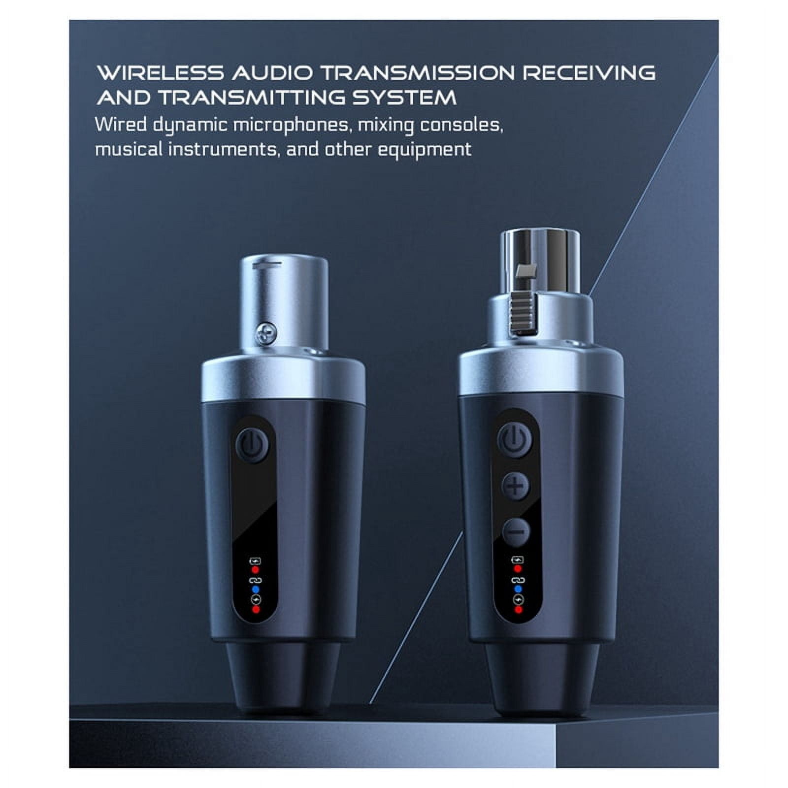 New XLR Adapter System Wireless Microphone Transmitter Receiver for Dynamic Microphone Guitar Audio Mixer PA System