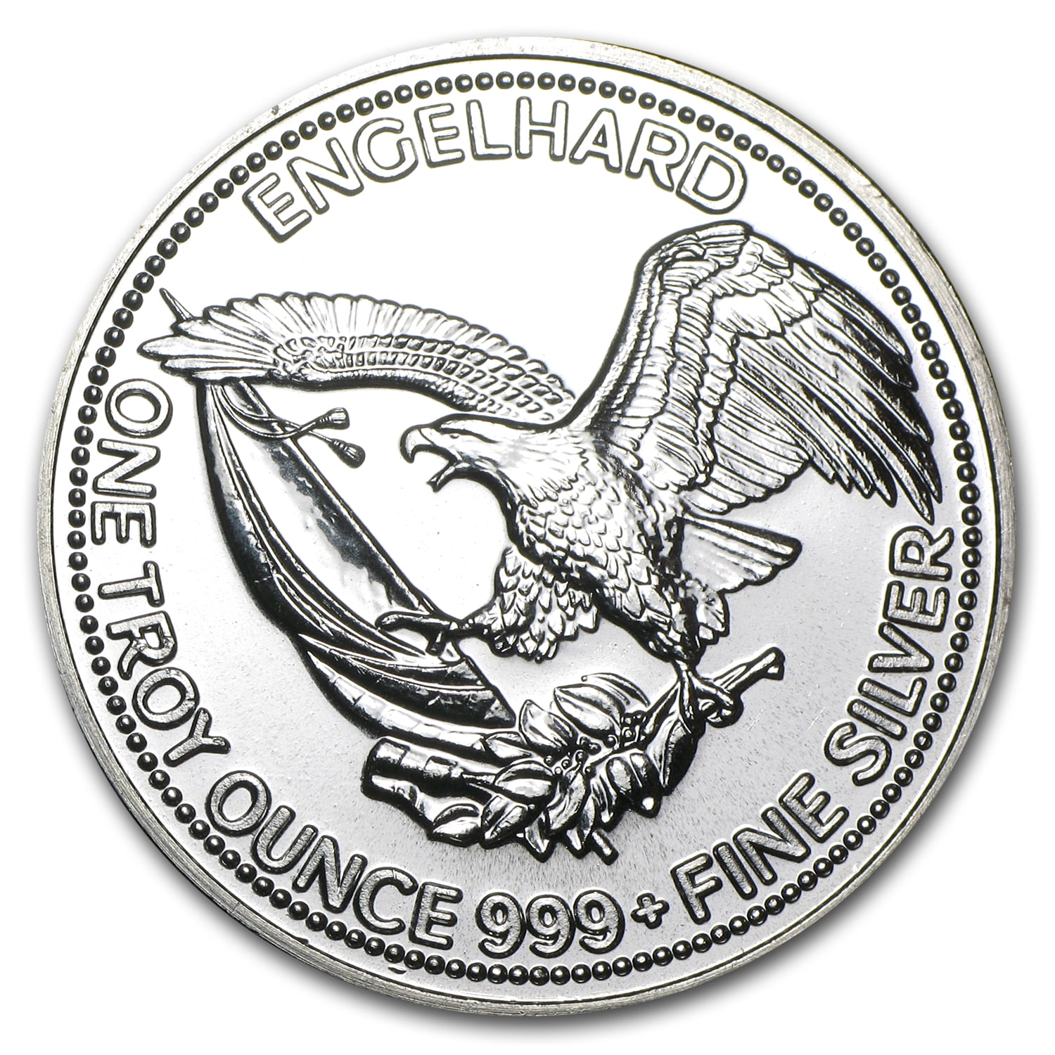 Engelhard 1 oz Silver Round - 1986 Prospector (Eagle Reverse