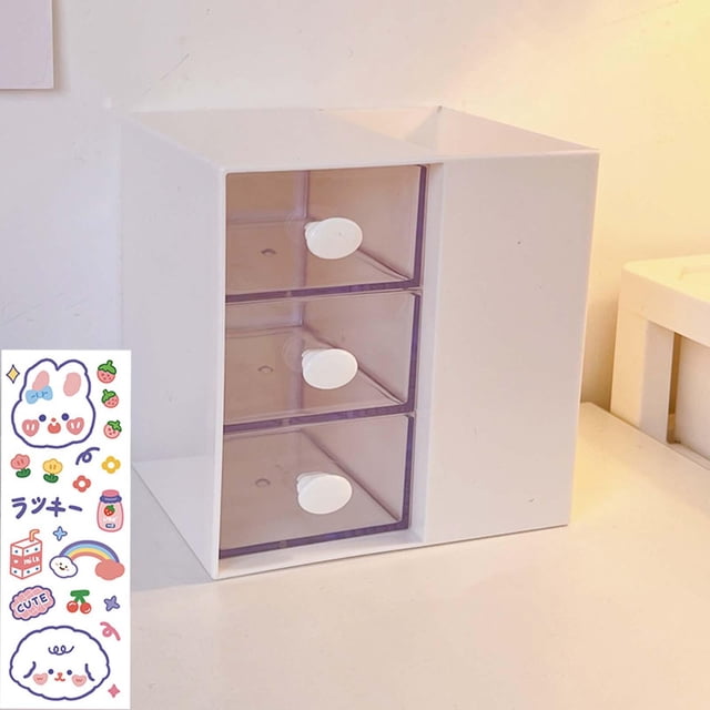 Caja de almacenamiento multiusos Baoblaze Organizador de maquillaje 11.6 cm x 10 cm x 11.7 cm