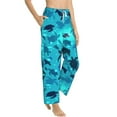 thumbnail image 2 of Sigee World Turtle Day Print Women's Soft Pajama Pants - Breathable and Comfortable Lounge Sleep Bottoms with Elastic Waistband and Pockets-Small, 2 of 9