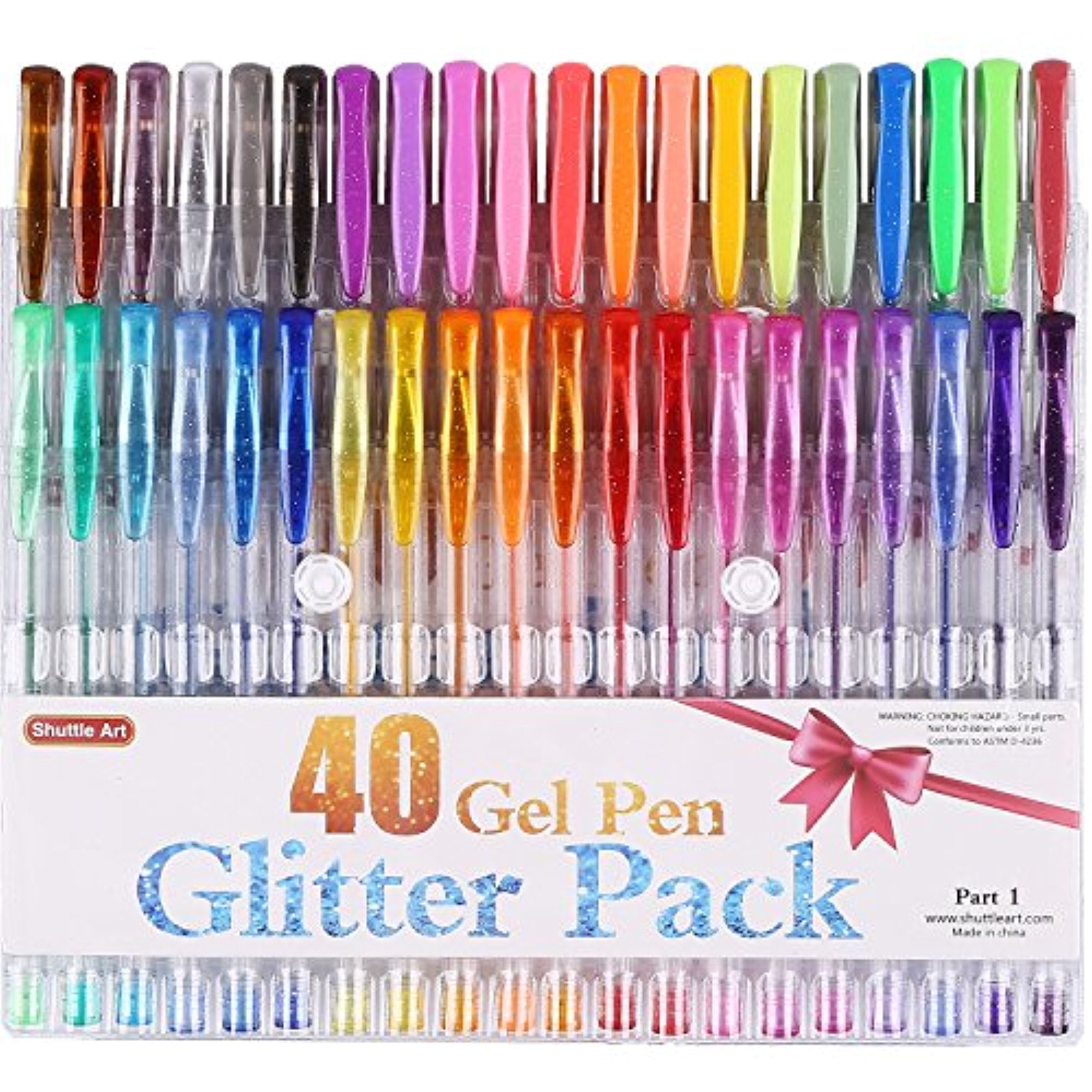 glitter gel pens set
