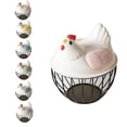thumbnail image 2 of PEIBang Chicken Egg Basket Storage Basket,Iron Basket Egg Holder,Organizer Case,Egg Basket Container for Farmhouse Home Decor, 2 of 6