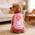 thumbnail image 6 of 4 Packs Dog Shirts for Small Dogs, Breathable Girl Dog Clothes, Soft Lightweight Summer Dog Pink Vest Clothes for Girl,L, 6 of 10
