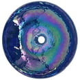 thumbnail image 4 of Ruvati RVB3044 16 in. Murano Glass Art Vessel Circle Decorative Pattern Bathroom Sink, Celestial Blue, 4 of 5