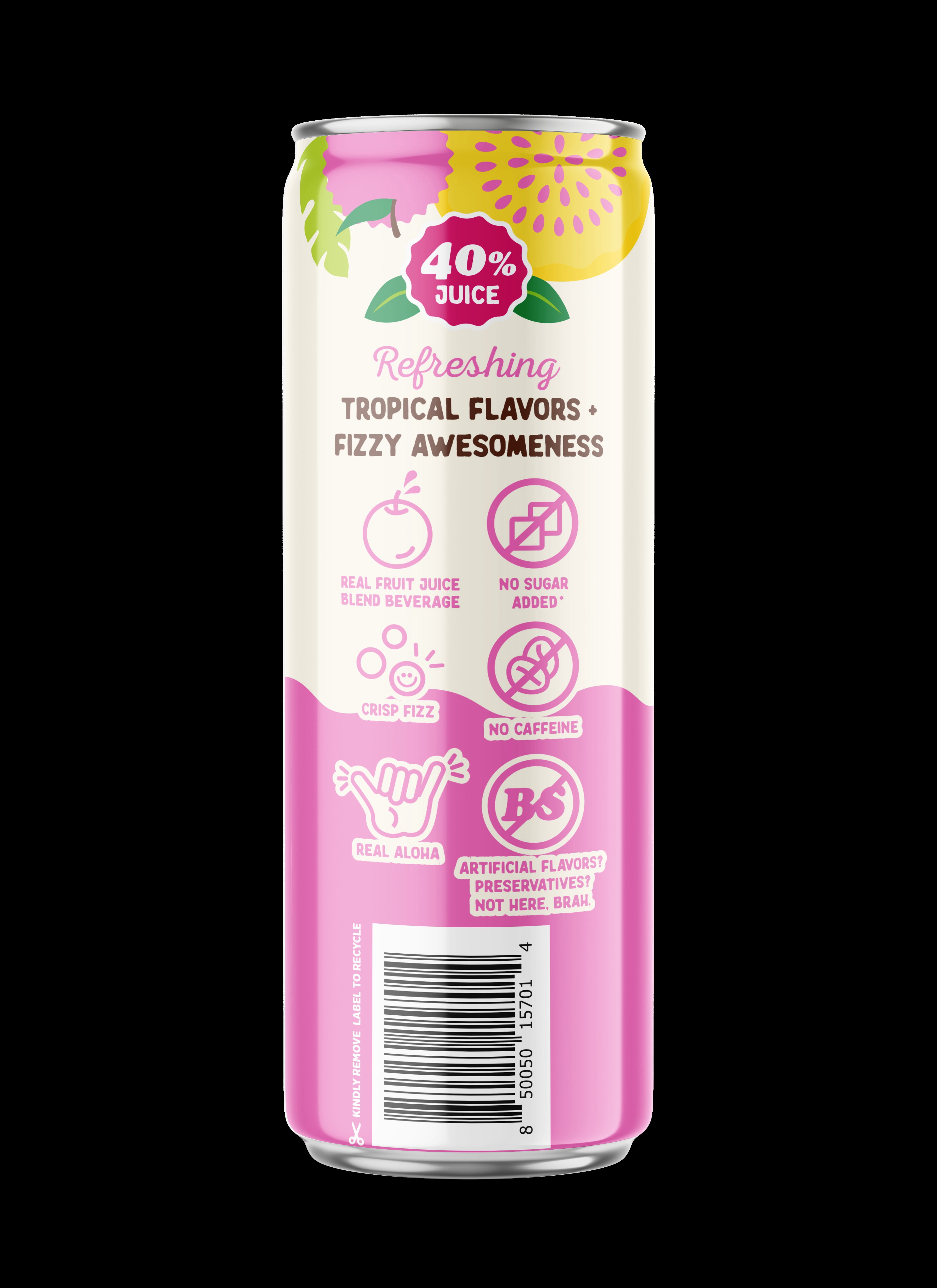 Hawaiian Soda Lilikoi Lychee, 12 fl oz