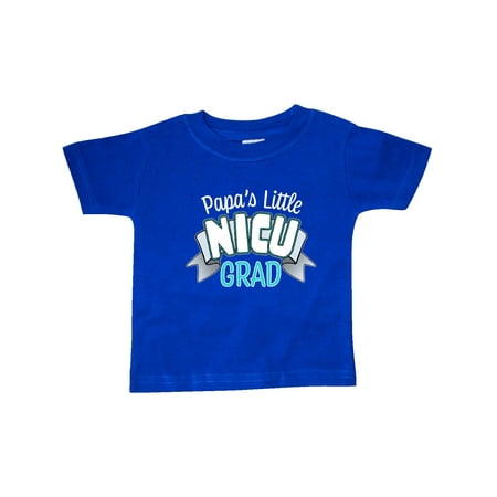 

Inktastic Papa s Little Nicu Grad in Blue with Banner Gift Baby Boy or Baby Girl T-Shirt