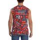 thumbnail image 4 of Fotbe Fire Sign Men's Camiseta sin Mangas Estampada para Hombres, Playera Casual para Gimnasio, Entrenamiento, Playa-Small, 4 of 7