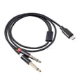 thumbnail image 1 of USB C To Dual 6.35Mm Audio Stereo Cable Type C To Dual 6.35Mm Audio Cord for Smartphone Multimedia, 1 of 5
