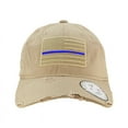 thumbnail image 2 of Vintage Thin Blue Line Patch Cap, Khaki, 2 of 6