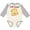 Natural and Heather, variant on Inktastic I Love Toast Boys or Girls Long Sleeve Baby Bodysuit