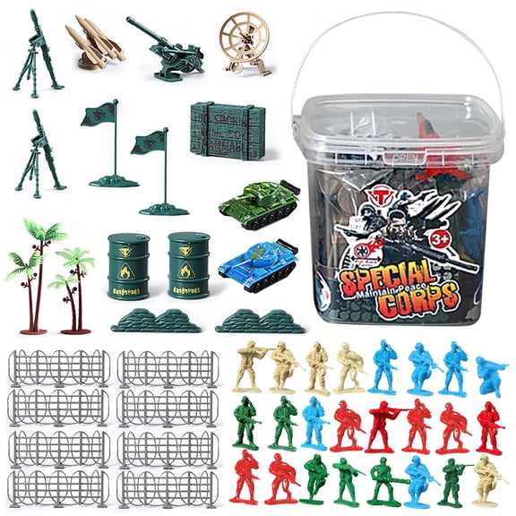 48 Pcs Army Men Toy Soldier Figures, Action Figures for Boys, Military Soldiers Playset Toys for Boys 3-6 Years