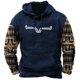 thumbnail image 1 of Sudadera con capucha y estampado tribal étnico vintage para hombre, jersey de manga larga, informal, ligero, ropa de abrigo cálida, 1 of 4