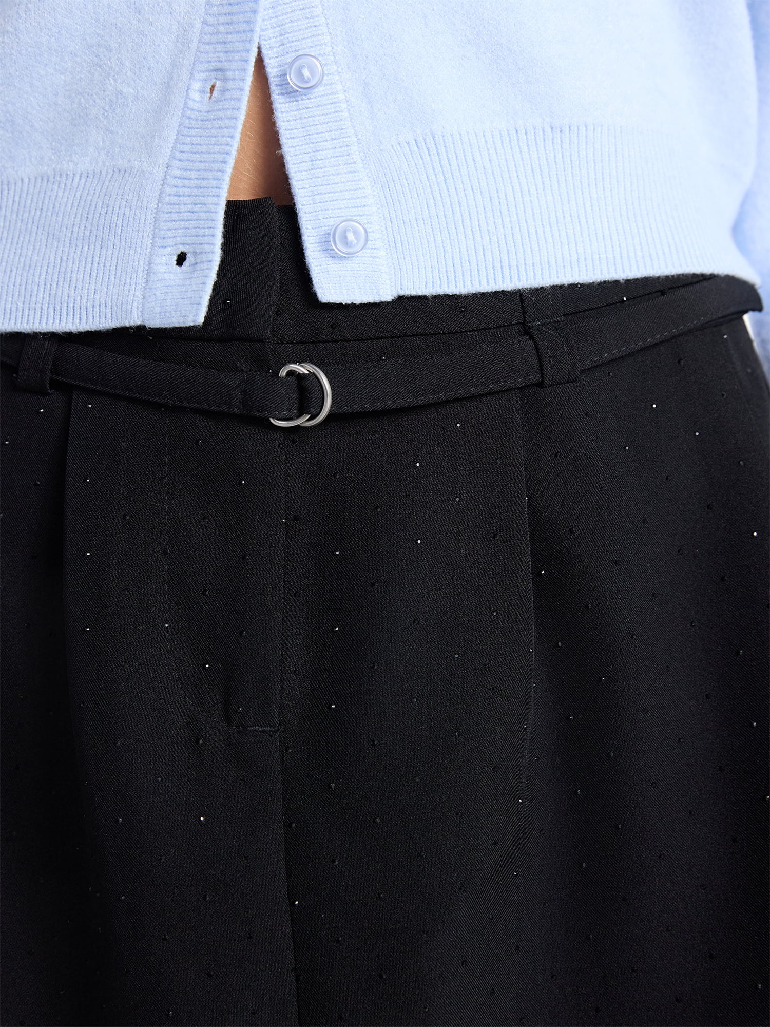 No Boundaries Embellished Pleated Mini Skirt, Women's