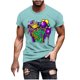 thumbnail image 1 of Camisetas de Manga Corta para Hombre Imprimir Deportes de Manga Corta Cuello Redondo Blusa Algodón Poliéster, Nueva Moda Casual Camiseta para Hombres, 1 of 1