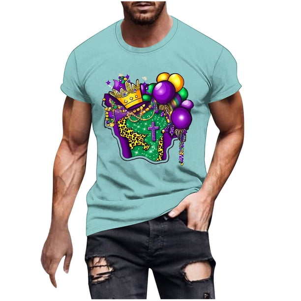 Camisetas de Manga Corta para Hombre Imprimir Deportes de Manga Corta Cuello Redondo Blusa Algodón Poliéster, Nueva Moda Casual Camiseta para Hombres