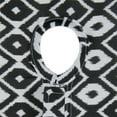 thumbnail image 2 of Black Ikat Outdoor Tablecloth With Zipper 60x120, 2 of 3