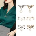 thumbnail image 4 of Necklet Pin, Alloy Material Wear Resistance Pearl Brooch  For Walking Dating For Wedding Working, 4 of 8