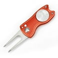 thumbnail image 3 of facefd Golf Pitch Divot Repair Switchblade Ball Marker Groove Cleaner Red, 3 of 5
