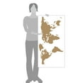 thumbnail image 3 of World Map Wall Art Earth Atlas Decal Sticker, 3 of 4