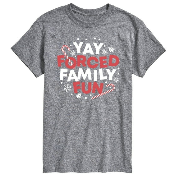 Instant Message - Yay Forced Family Fun - Men's Short Sleeve Graphic T-Shirt
