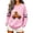 Z3-Pink-frostluinai womens sweatshirts, variant on Frostluinai Halloween Spooky Season Sweatshirt Women Crewneck Long Sleeve Fleece Pullover Casual Pumpkin Ghosts Print Sweatshirts for Ladies