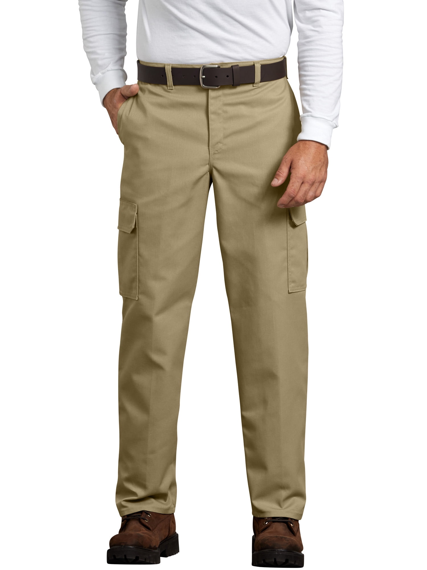 Relaxed Fit Flat Front Cargo Pant 