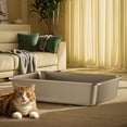 thumbnail image 7 of Large Stainless Steel Cat Litter Box - Easy to Clean Metal Pan for Big Cats, 7 of 7