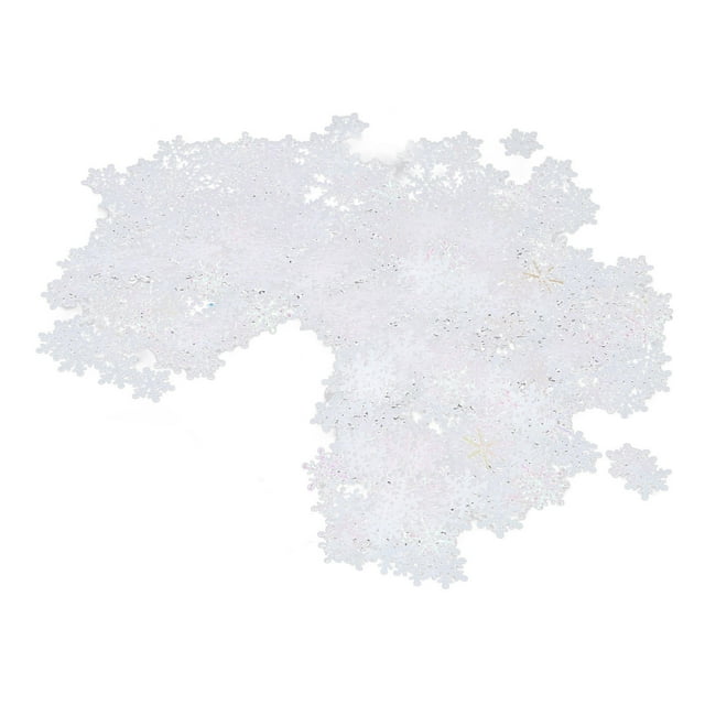 Snowflake Christmas Confetti Vibrant Color Winter Holiday Decoration 1000Pcs Reusable Plastic