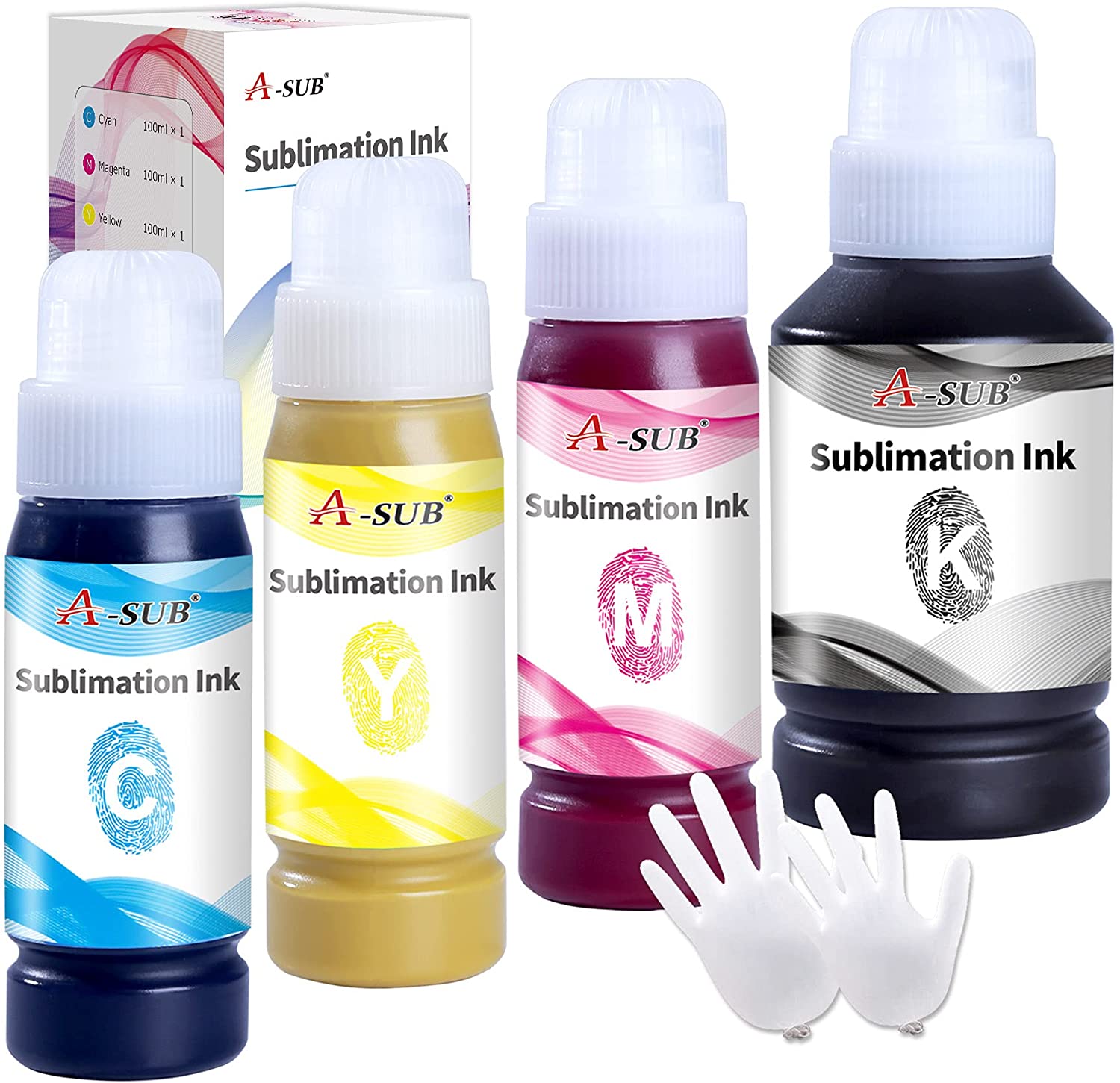 A-SUB Sublimation Ink Refill for ET-2800 ET-2803 ET-2850 ET-2400 ET-2720 ET-2760 ET-4800 ET-4700 ET-4760 ET-15000 Heat