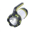 thumbnail image 1 of Linterna de camping, luz LED recargable por USB, linterna multifuncional regulable, batería externa portátil con imán colgante (verde), 1 of 5