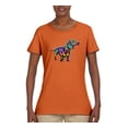 thumbnail image 2 of Colorful Dachshund Is My Spirit Animal Lover Womens Graphic T-Shirt, Orange, 2XL, 2 of 3