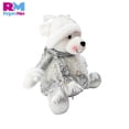 thumbnail image 3 of Decoración Muñecos Oso Polar Navideños de Peluche 32 cm blanco, 3 of 6