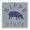 Hippo Varsity Stated, variant on Stupell Industries Shabby Chic Canvas Art, 17 x 17, by Spirit Animals/Life Is High
