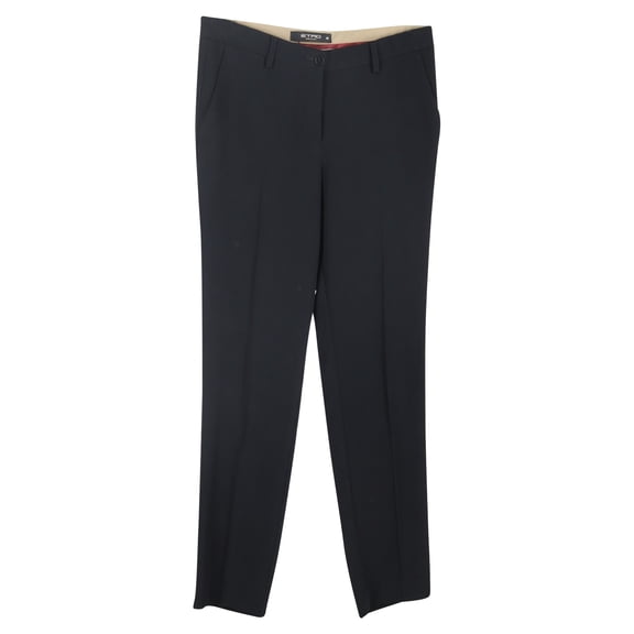 Pre-Owned Etro Straight Leg Trousers in Black Polyester