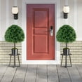 thumbnail image 2 of Gymax 2PCS 28'' Artificial Boxwood Topiary Ball Tree Set w/Ground Spike Sun-Protective, 2 of 10