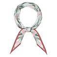thumbnail image 1 of Bufanda de satén impresa con flores Inspire Chic para mujer, diadema larga de seda con flores, bufandas para el cuello 41.3x10.2" Tulipán Rojo Vino, 1 of 6