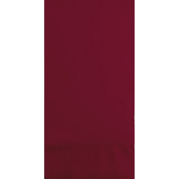 Party Central 3-Ply Disposable Party Guest Napkins - 8" - Burgundy Red - Club Pack of 192