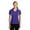 Purple/White, variant on Sport-Tek LST655 Ladies Side Blocked Micropique Sport-Wick Polo Shirt , Black/White, M