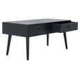 thumbnail image 3 of SAFAVIEH Squall Rustic Square 1 Shelf Coffee Table, Burnt Natural, 3 of 12