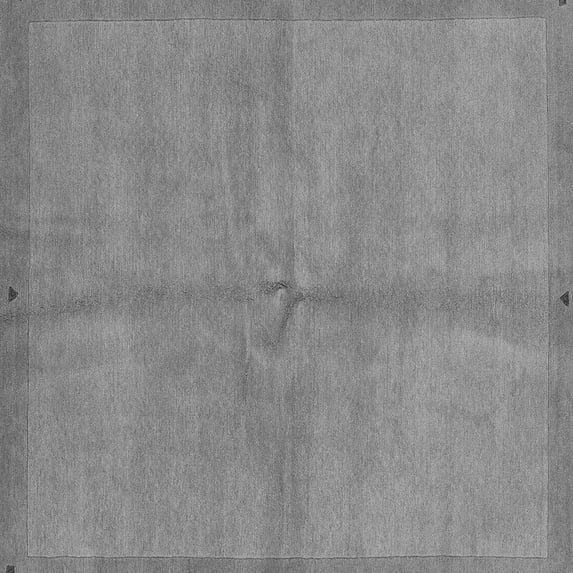 Ahgly Company Indoor Square Abstract Gray Modern Area Rugs, 4' Square