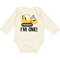 thumbnail image 3 of Inktastic 1st Birthday Construction Truck Boy Boys Long Sleeve Baby Bodysuit, 3 of 5