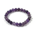 thumbnail image 4 of 10pcs Amethyst Beaded Stretch Bracelets Round 2-1/8 inch(55mm) Bead: 8~9mm, 4 of 5
