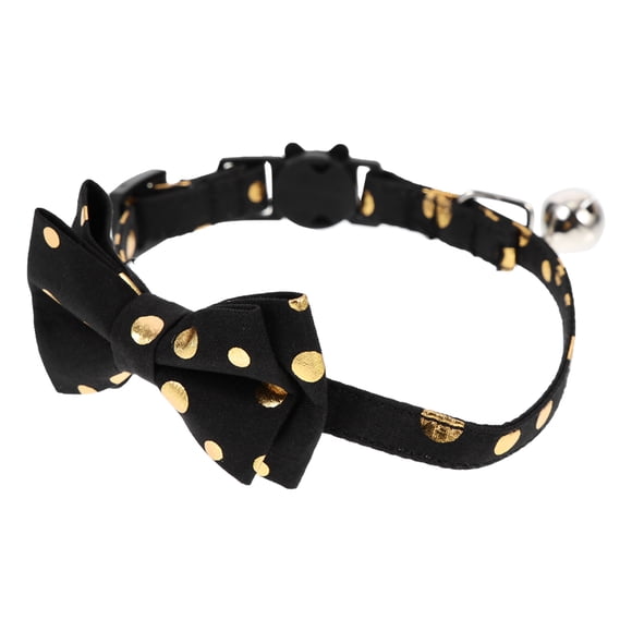unbranded Collar Para Con Moño Negro Desmontable Y Para De