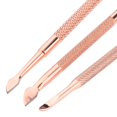 thumbnail image 4 of Set De 3 Piezas Para El De Cutícu Y - Empujador De Cutícus De Acero Inoxidable Con Limpiador Para Cutícus En Cuchar Sunnimix Empujador de cutículas de uñas, 4 of 6