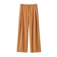 thumbnail image 3 of Diufon High Waist Straight Pants for Women Trendy Pleated Lounge Pants Casual Solid Color Pants, 3 of 6