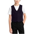 thumbnail image 1 of Odeerbi Chaqueta de Traje de Niños Con Cuello En V Chaqueta de Botón Con Bolsillos Chaqueta de Vestido Formal Para La Fiesta de Boda, 1 of 7